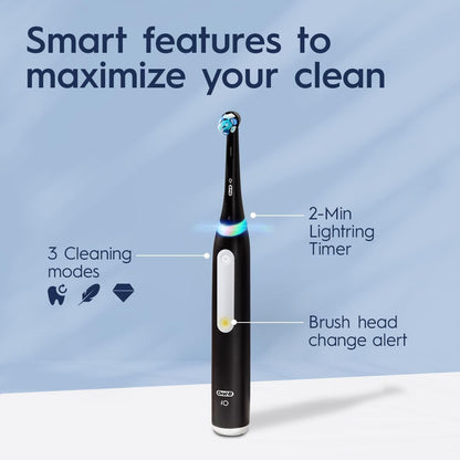 Oral-B iO3 Electric Toothbrush (1) with (1) Charger, Rechargeable, Black Oral-B
