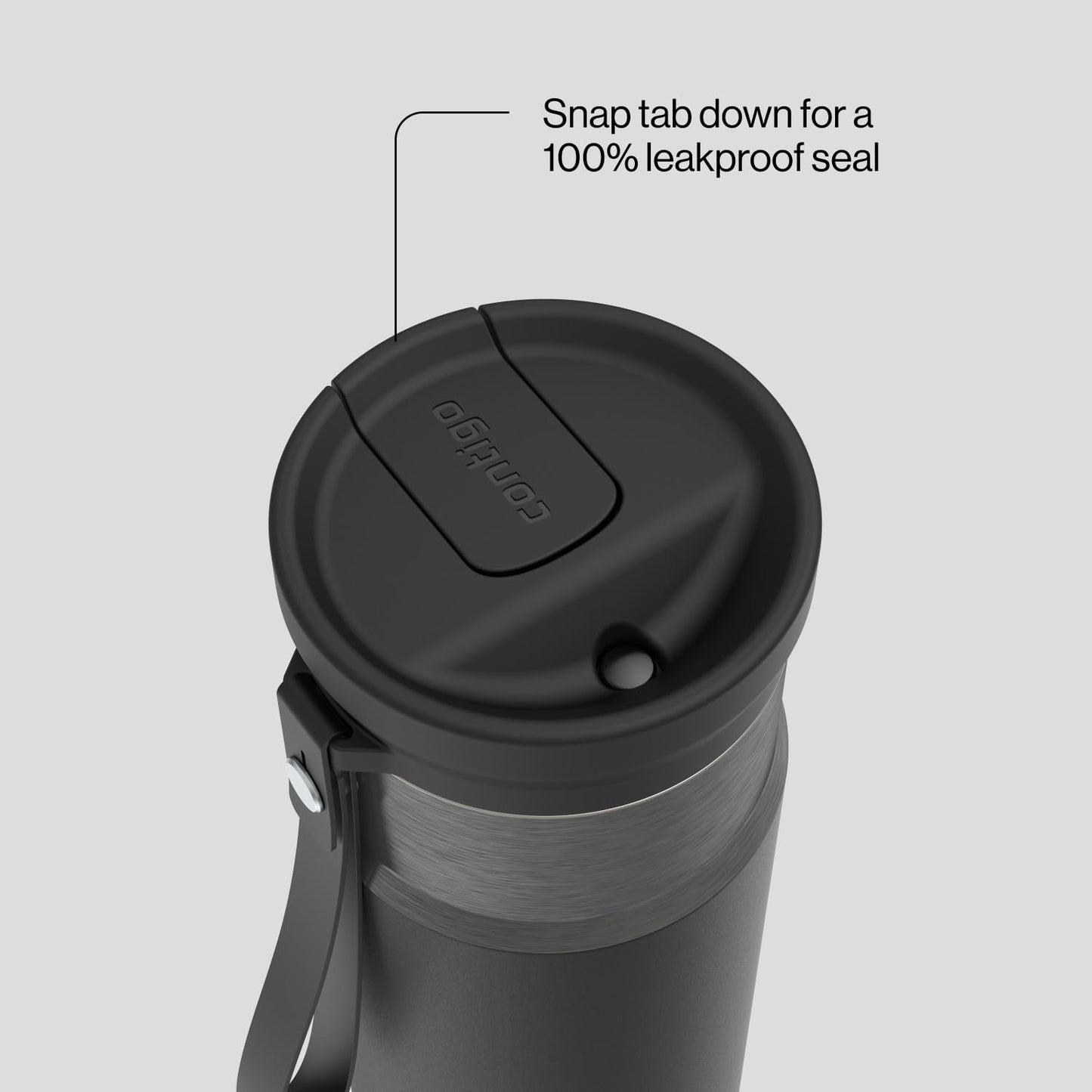 Contigo SnapSeal 24 oz Water Bottle w/Carry Strap & Reusable Straw | Vacuum-Insulated Stainless Steel for Hot & Cold Drinks | Spill-Proof Lid | BPA & Lead-Free | Dishwasher Safe 🍁 All In One Marketplace Canada