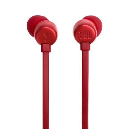 JBL Tune 310C - USB-C Wired Hi-Res in-Ear Headphones, Tangle-Free Flat Cable, 3-Button Remote with Microphone (Red)
