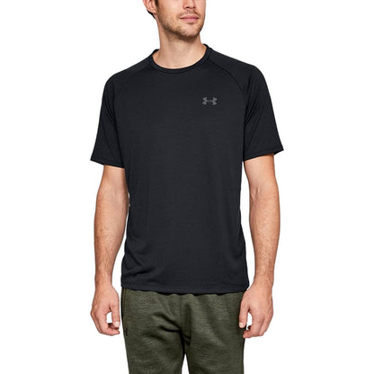 Under Armour mens Tech 2.0 Short-Sleeve T-Shirt , Black (001)/Graphite , Medium