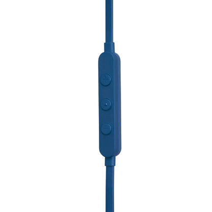JBL Tune 310C - USB-C Wired Hi-Res in-Ear Headphones, Tangle-Free Flat Cable, 3-Button Remote with Microphone (Blue)
