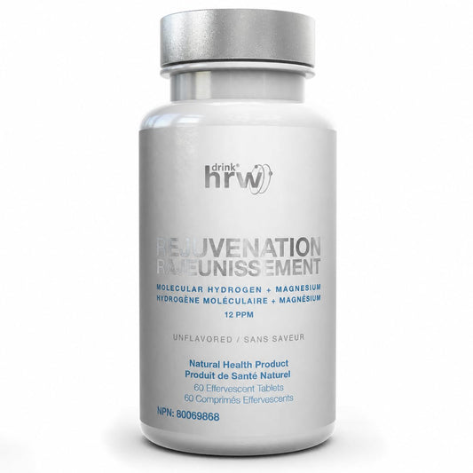 Drink HRW Molecular Hydrogen Water Tablets Rejuvenation - Unflavoured (60 Tablets) - Available at All In One Marketplace Canada