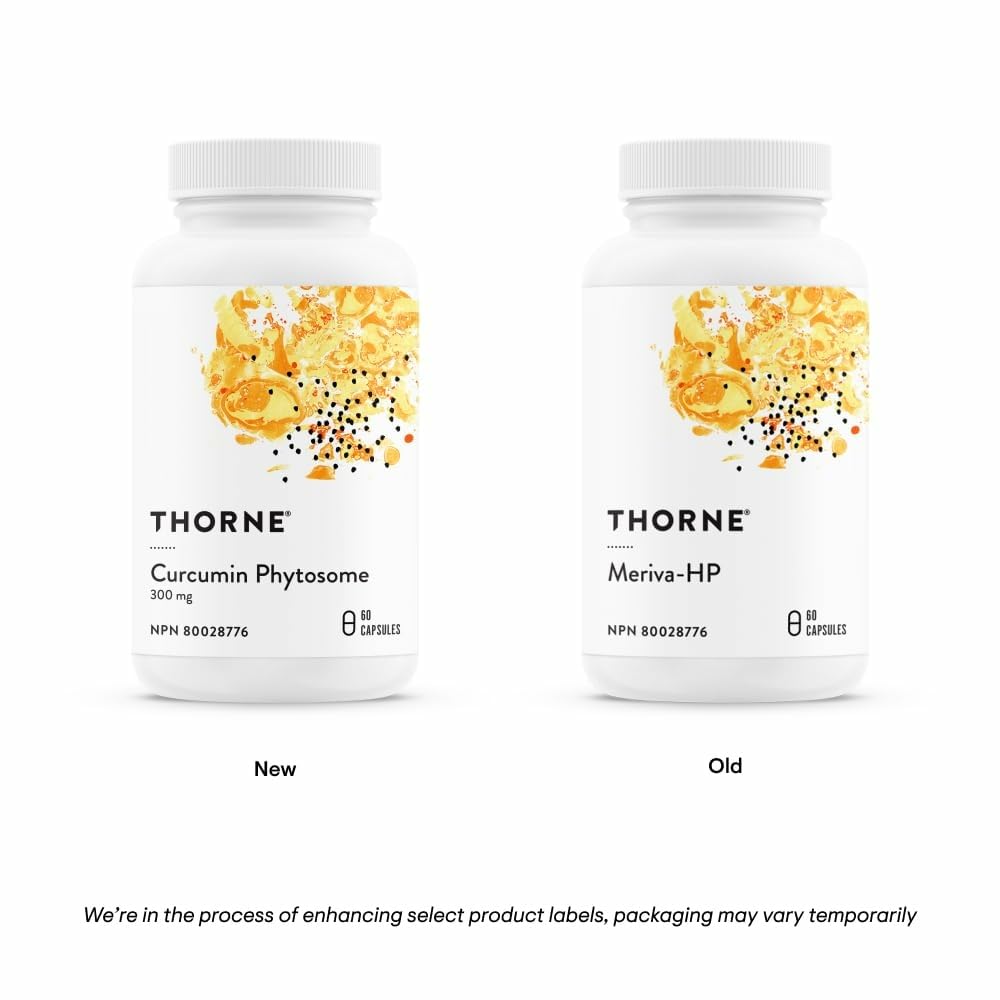 THORNE - Curcumin Phytosome (Formerly Meriva-HP) 300 mg - Curcumin Phytosome Supplement - 60 Capsules - 30 Servings - Available at All In One Marketplace Canada