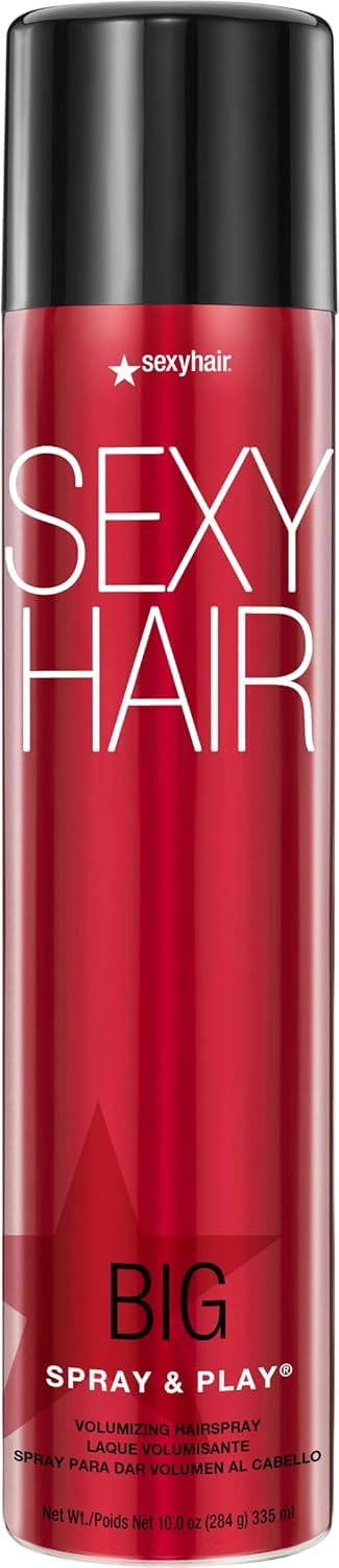 SexyHair Big Spray & Play Volumizing Hairspray, 10 Oz | Hold and Shine | Up to 72 Hour Humidity Resistance | All Hair Types - Available at All In One Marketplace Canada