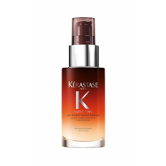 Kérastase Nutritive 8H Magic Night Serum, Night Serum for Normal to Slightly Dry Hair, Nourishing and Smoothing for More Shine and Suppleness, Paraben-Free, 30 ml - Available at All In One Marketplace Canada