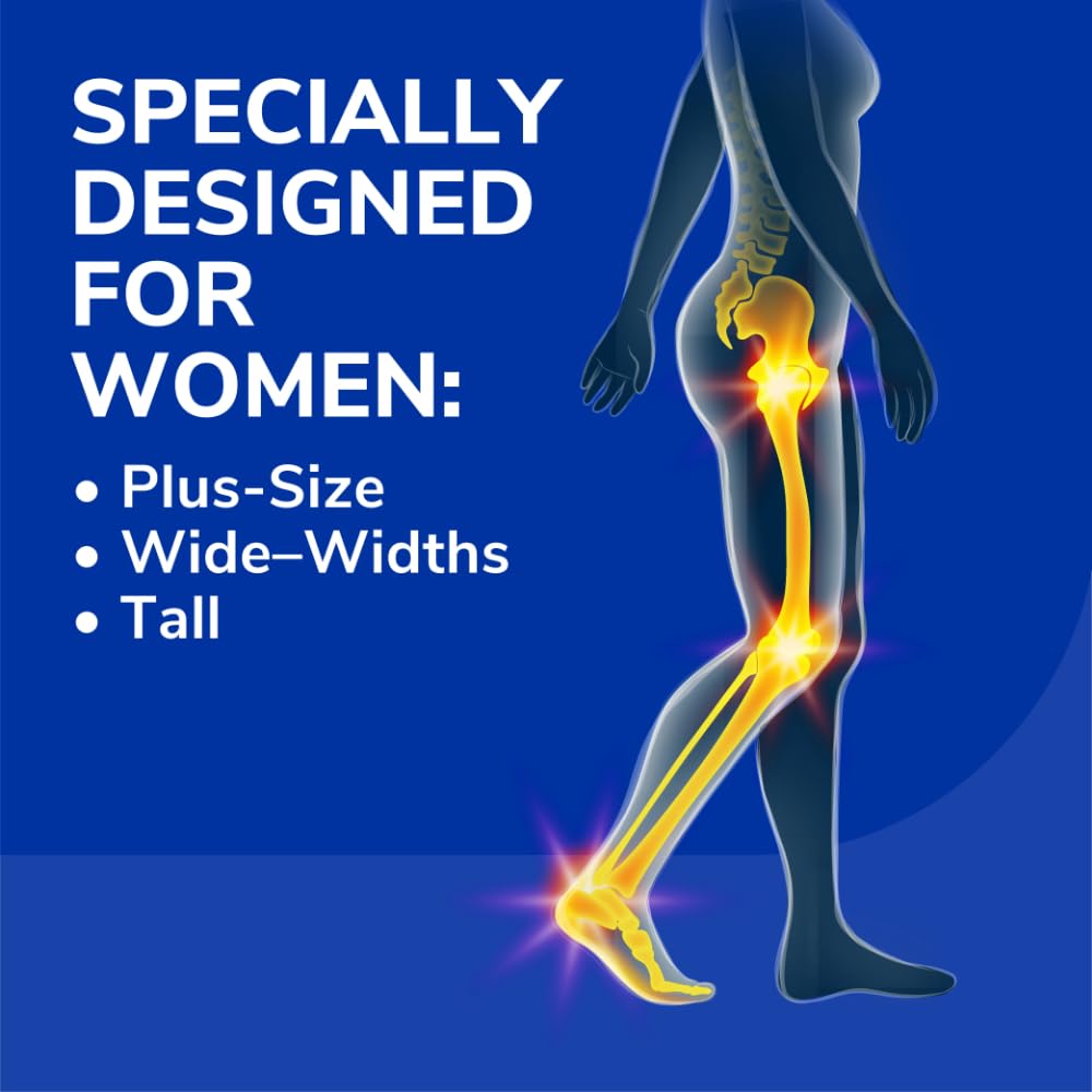 Dr. Scholl's Extra Support Insole Orthotics, Plus-Size, Tall, Wide Feet, Shock Absorbing, Arch Support, Distributes Pressure, Trim to Fit Inserts, Work & Casual Boots & Shoes, Women Size 6-11, 1 Pair 🍁 All In One Marketplace Canada