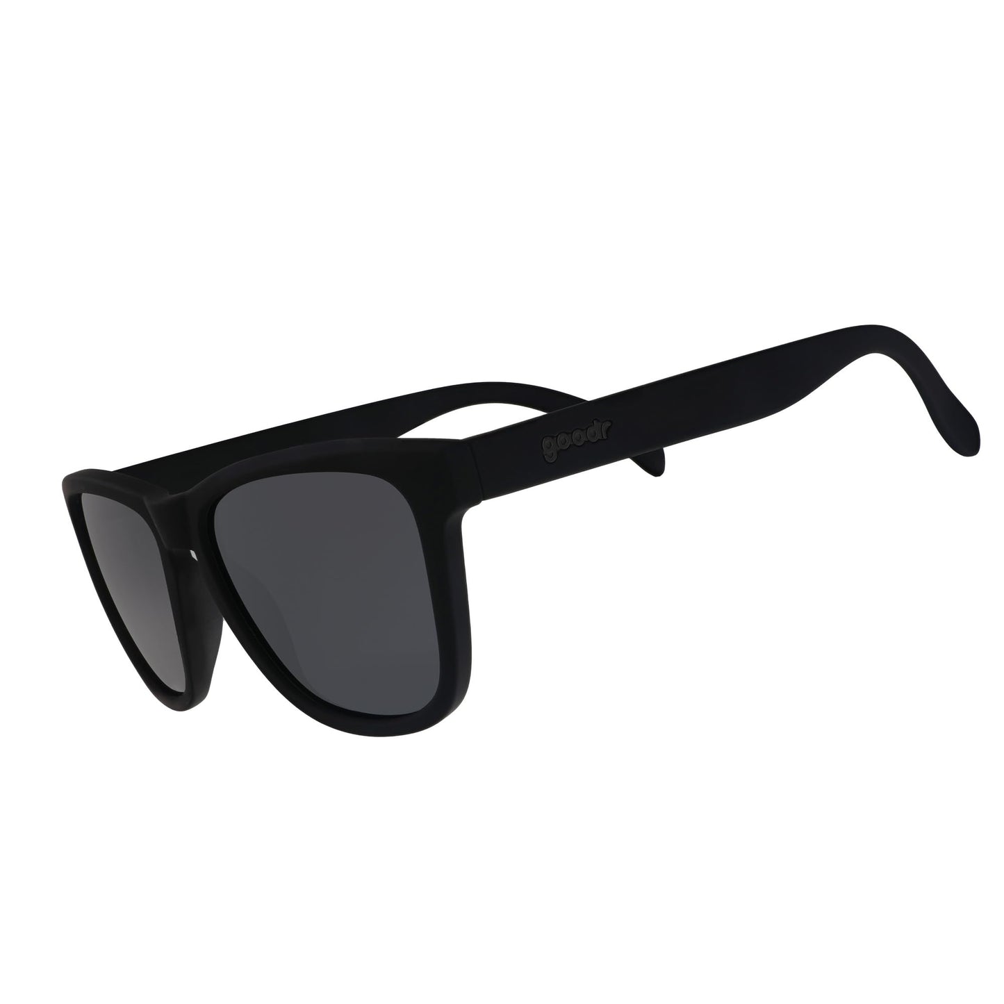 goodr A Unicorn's Calamity Polarized Sunglasses, Medium Sized (OG), Black Solid Frames with Black Non-Reflective Glare Reducing Lenses, UV400 Protection, No Slip, No Bounce - Available at All In One Marketplace Canada