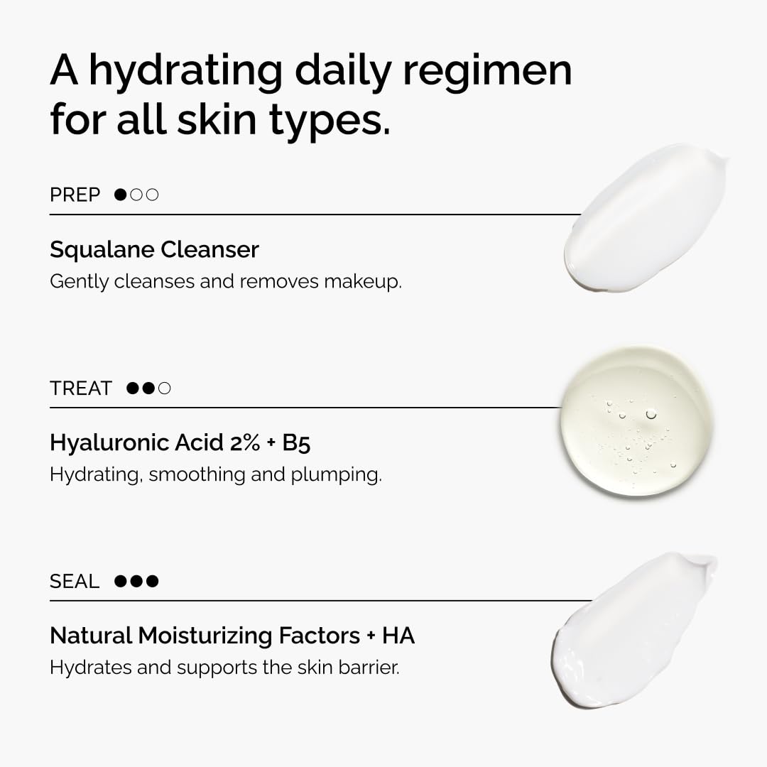 The Ordinary The Daily Set, Daily Skincare Routine with Squalane Cleanser, Hyaluronic Acid 2% + B5, and Natural Moisturizing Factors + HA | Skin Care Set - Available at All In One Marketplace Canada