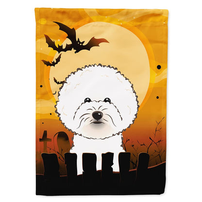 Caroline's Treasures BB1775CHF Halloween Bichon Frise Canvas House Size Flag, Multicolor, Large