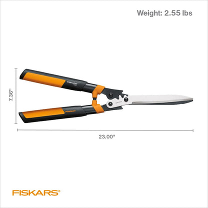 Fiskars 23" PowerGear2 Garden Hedge Shears, Hedge Clippers, 10" Blades