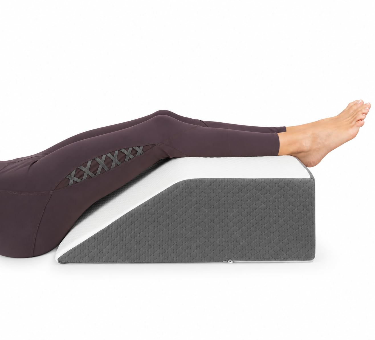 Kolbs Leg Elevation Pillows for After Surgery | Flat Top Bed Wedge Bolster Pillow for Legs | Foot, Knee, Ankle Elevation Post Surgery (Flat Top 7" Height)