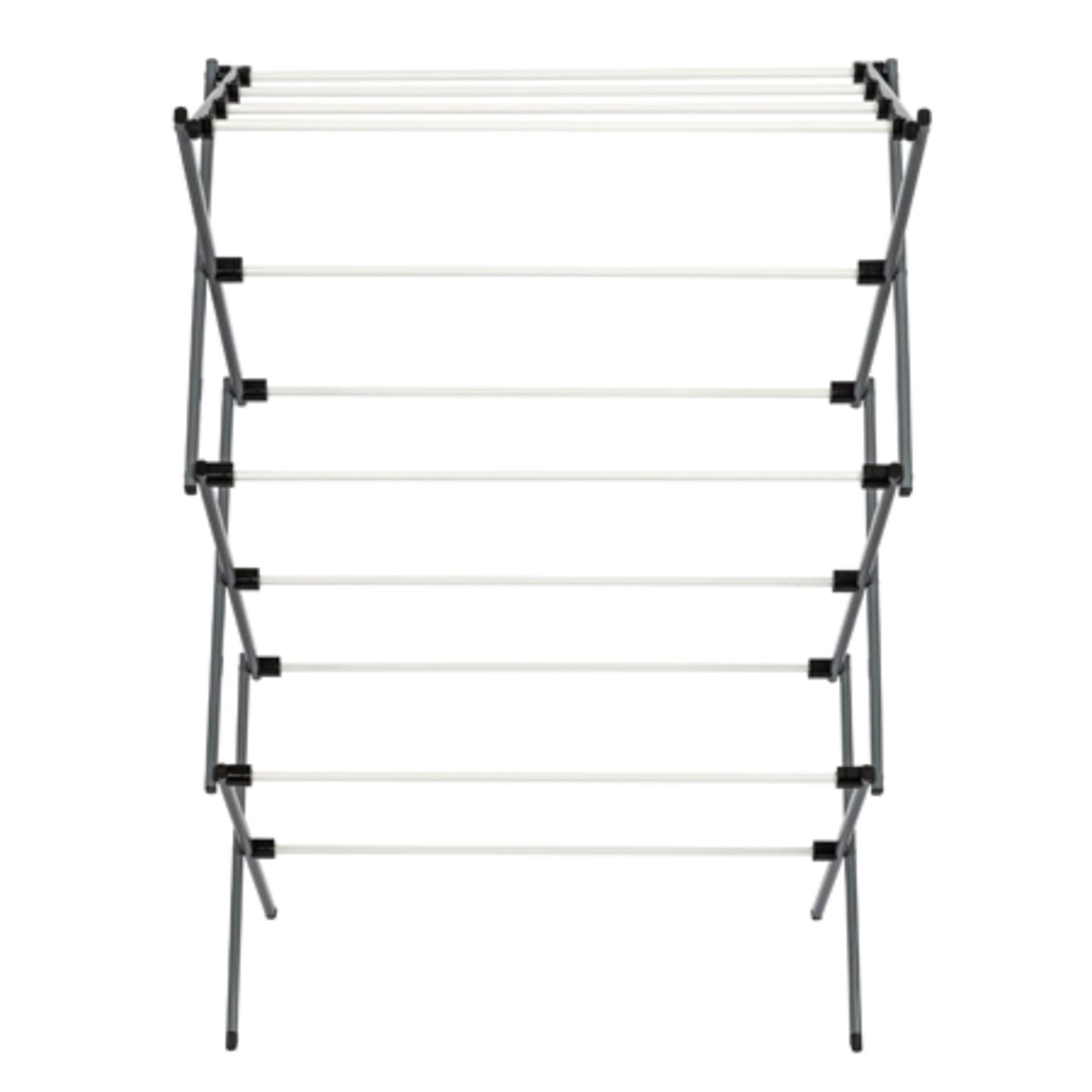 Honey-Can-Do DRY-01306 Folding 42-Inch Clothes Drying Rack, Silver/White - Available at All In One Marketplace Canada
