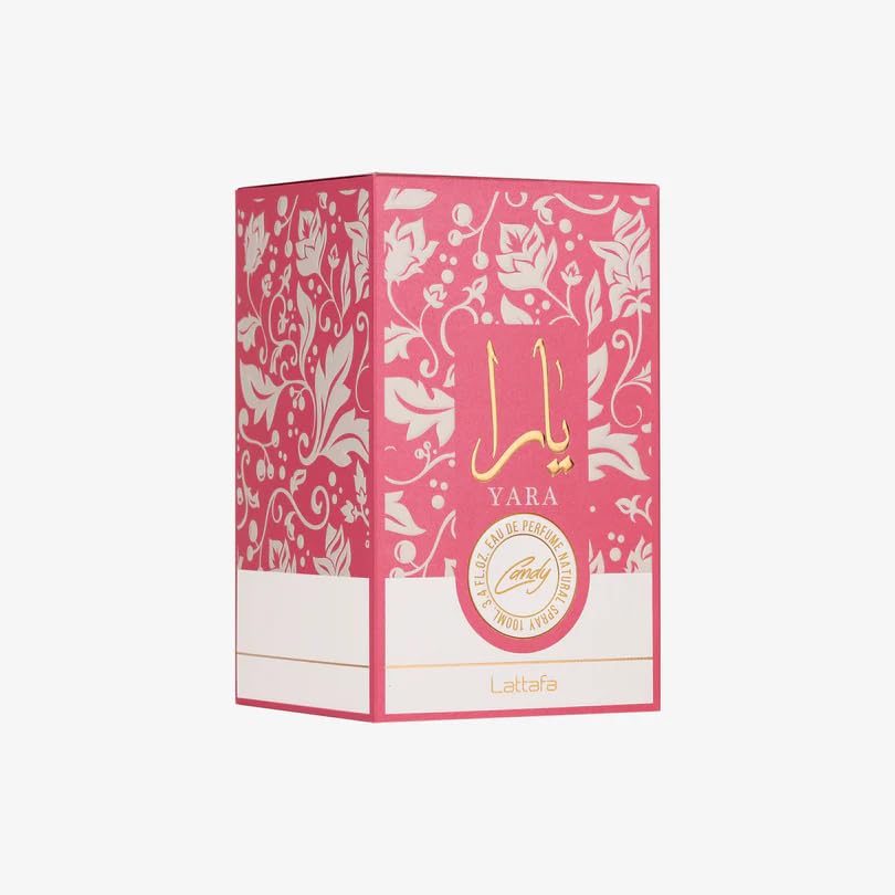 Lattafa Yara Candy for Women Eau de Parfum Spray, 3.4 Ounce / 100 ml
