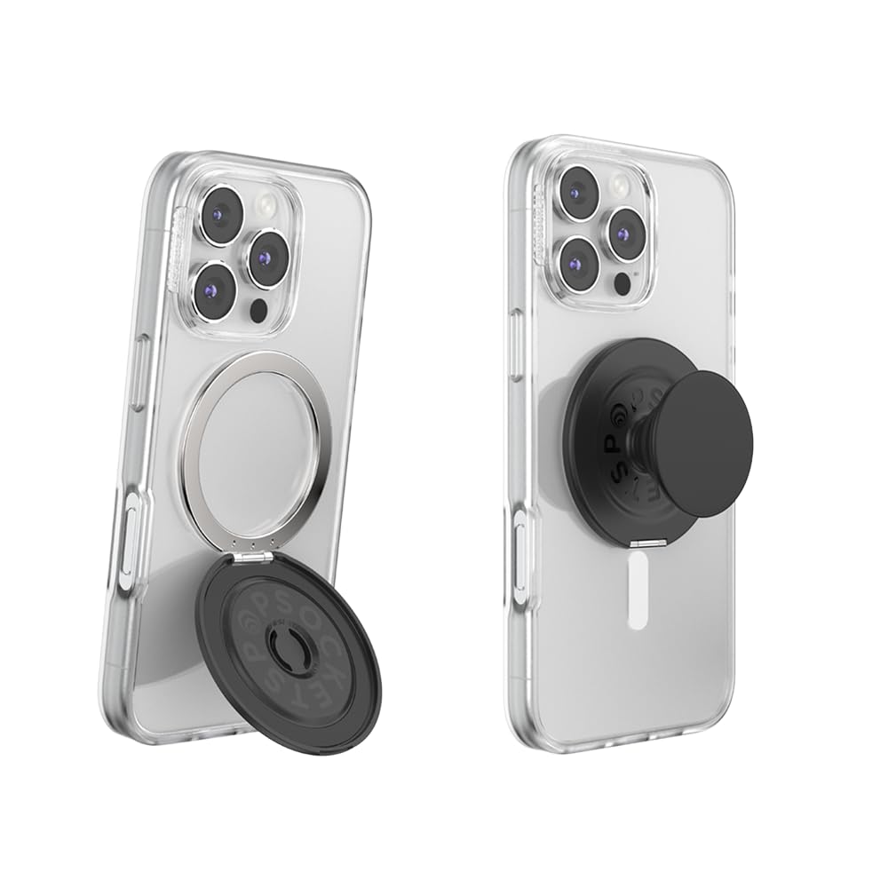 PopSockets Kick-Out Grip for MagSafe, Kickstand- Black