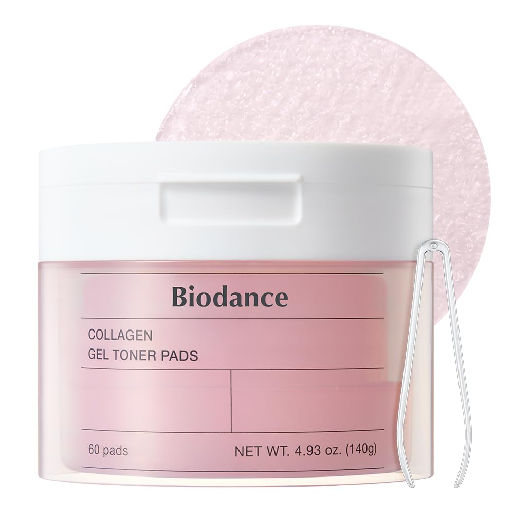 Biodance Collagen Gel Toner Pads | Pore Perfecting, Improving Elasticity, Korean Toner Pads for Sensitive Skin | 4.93 fl.oz.(140g), 60Pads - Available at All In One Marketplace Canada