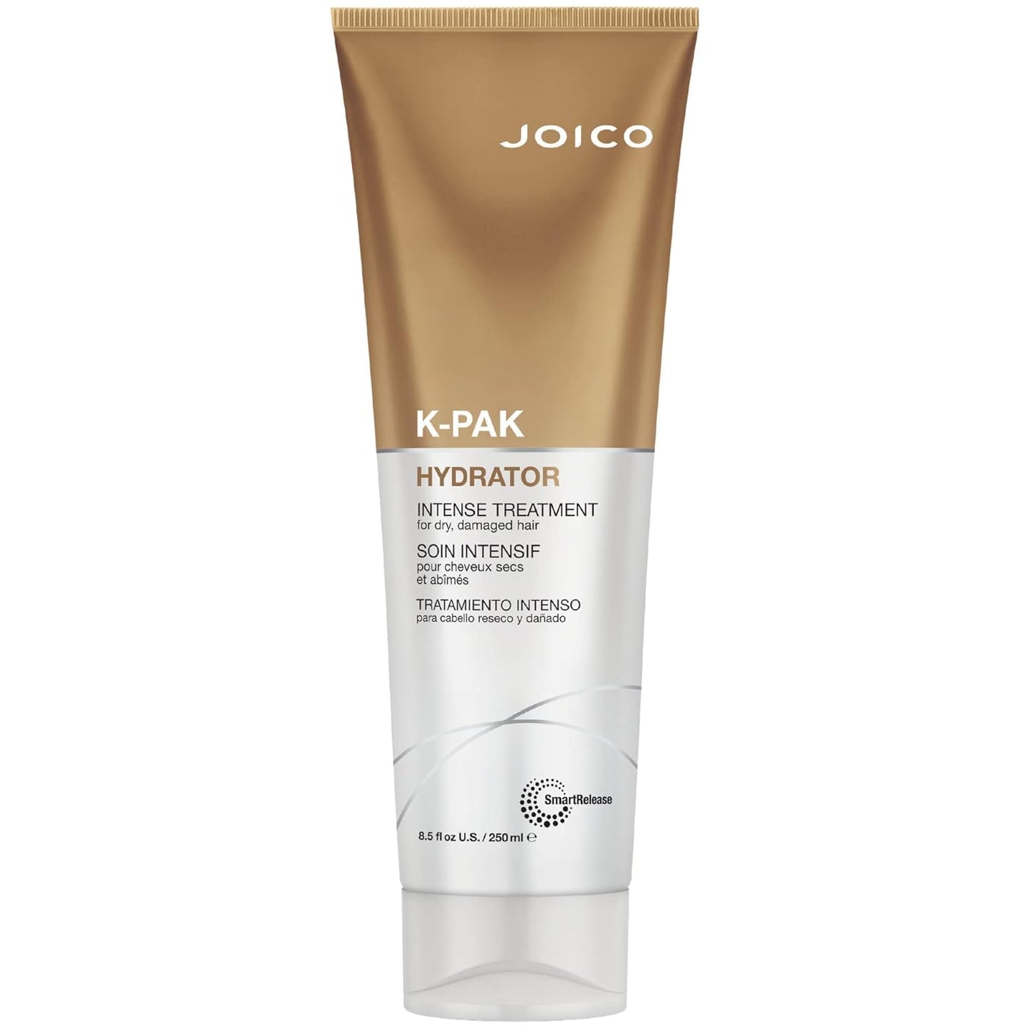 Joico K-PAK Intense Hydrator - Keratin Hair Treatment, Hair Mask for Dry Damaged Hair, Heat Protectant with Rose Hip Oil, Sulfate Free, 250mL - Available at All In One Marketplace Canada