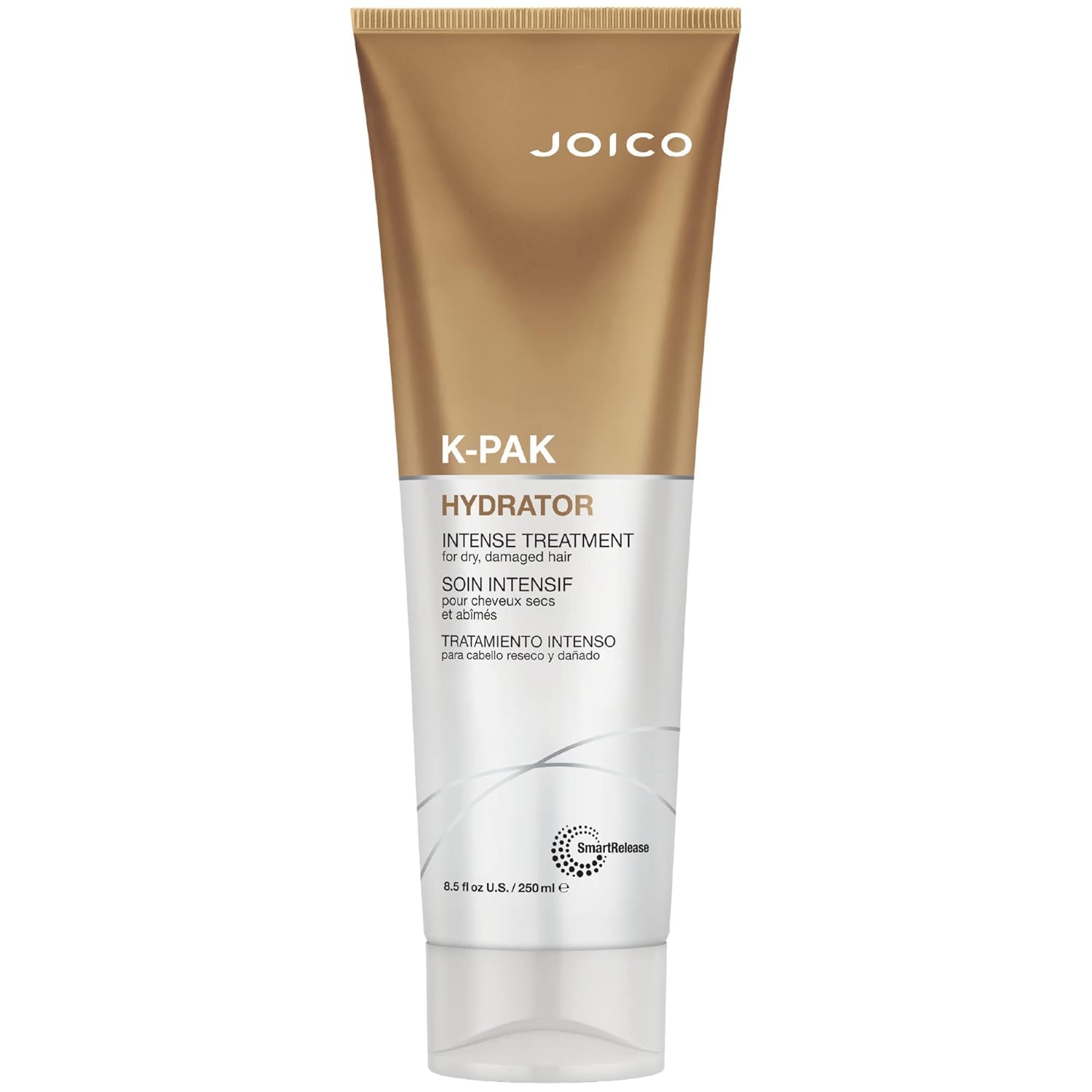 Joico K-PAK Intense Hydrator - Keratin Hair Treatment, Hair Mask for Dry Damaged Hair, Heat Protectant with Rose Hip Oil, Sulfate Free, 250mL - Available at All In One Marketplace Canada