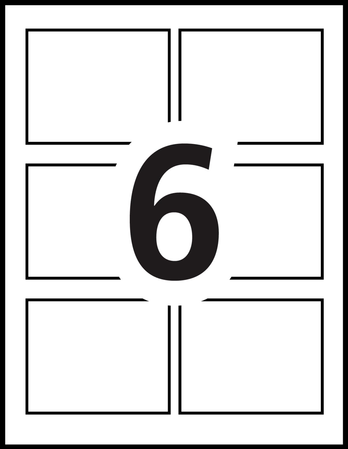 Avery Name Badge Inserts, 3" x 4", Print or Write, for Laser/Inkjet Printers, 300 Name Badge Insets, White (5392) Avery