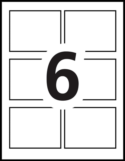 Avery Name Badge Inserts, 3" x 4", Print or Write, for Laser/Inkjet Printers, 300 Name Badge Insets, White (5392) Avery