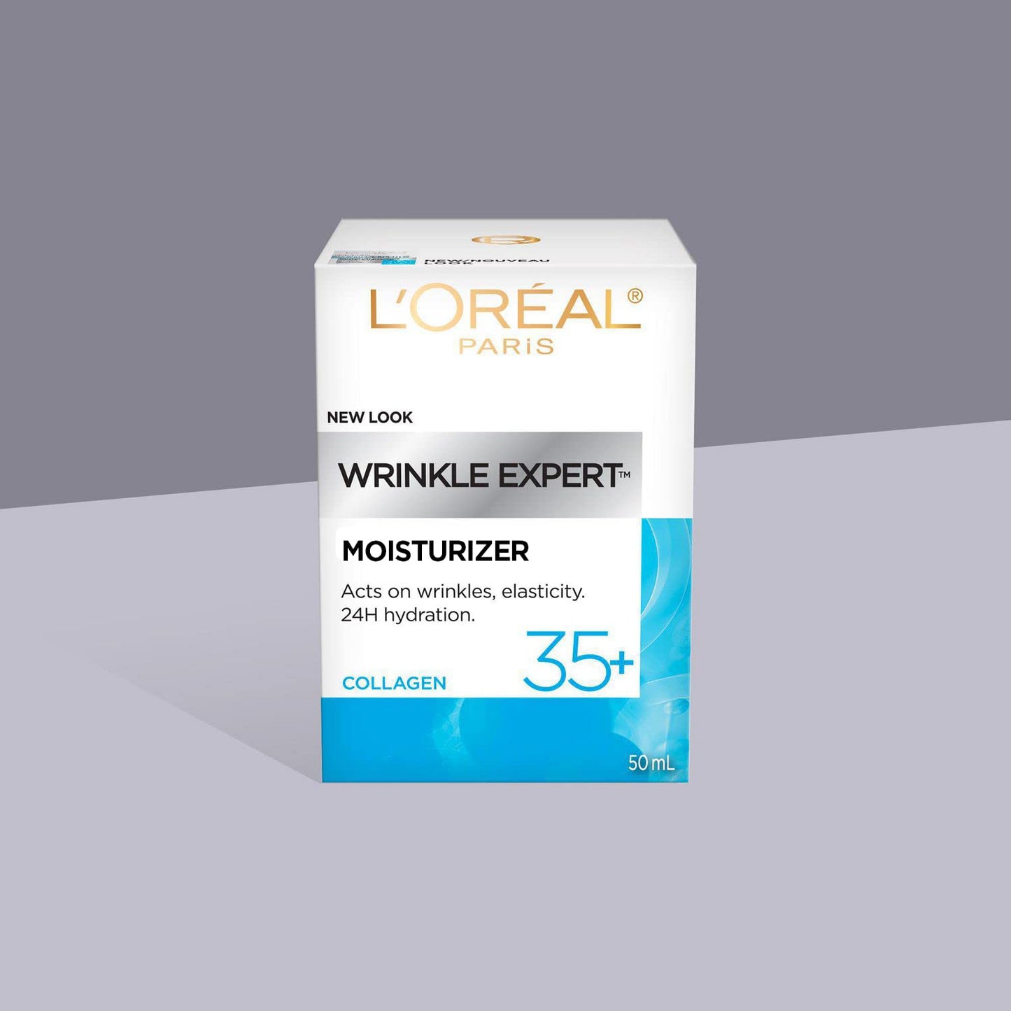 L’Oréal Paris Wrinkle Expert 35+ Anti Aging Day Face Moisturizer & Night Face Cream, Collagen Cream for Face to Reduce the Look of Wrinkles, Provides 24HR Hydration, 50mL