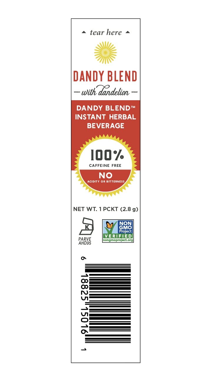 Dandy Blend Instant Dandelion Beverage, 25 Single Serving Pouches, 200g Dandy Blend