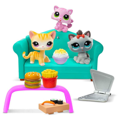 Littlest Pet Shop - Diner Dash Play Pack, Gen 7 Authentic LPS Bobble Head Toy Figure, Collectible Toy Animal, Ages 4+