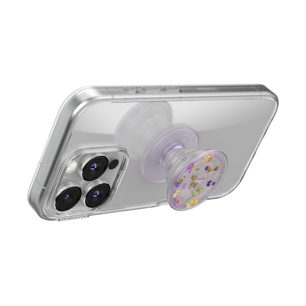 PopSockets Adhesive Phone Grip, Holder- Purple Fields