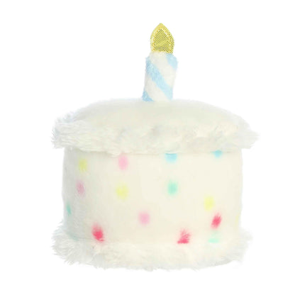 Aurora® Adorable Palm Pals™ Happy B'Day Cake Stuffed Animal - Fun Collectible Plush for Kids and Adult Collectors - Perfect for Decorating Rooms and Birthday Gifts - White 5.5 Inches 🍁 All In One Marketplace Canada
