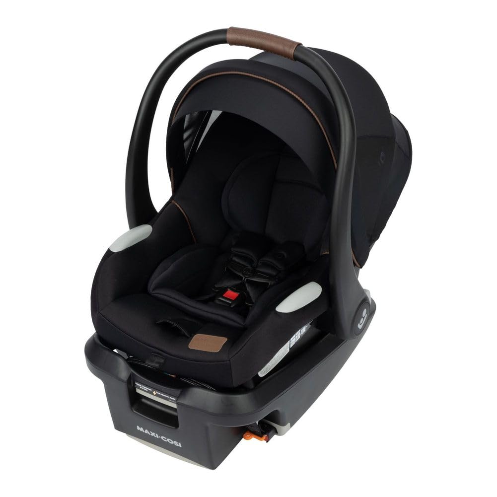 Maxi-Cosi Mico Luxe+ Infant Car Seat, Lightweight, Easy Install with MaxiLock™ Technology, Washable Seat Cover, ClimaFlow™ Ventilation, Side Impact Protection, EcoCare Fabrics Maxi-Cosi