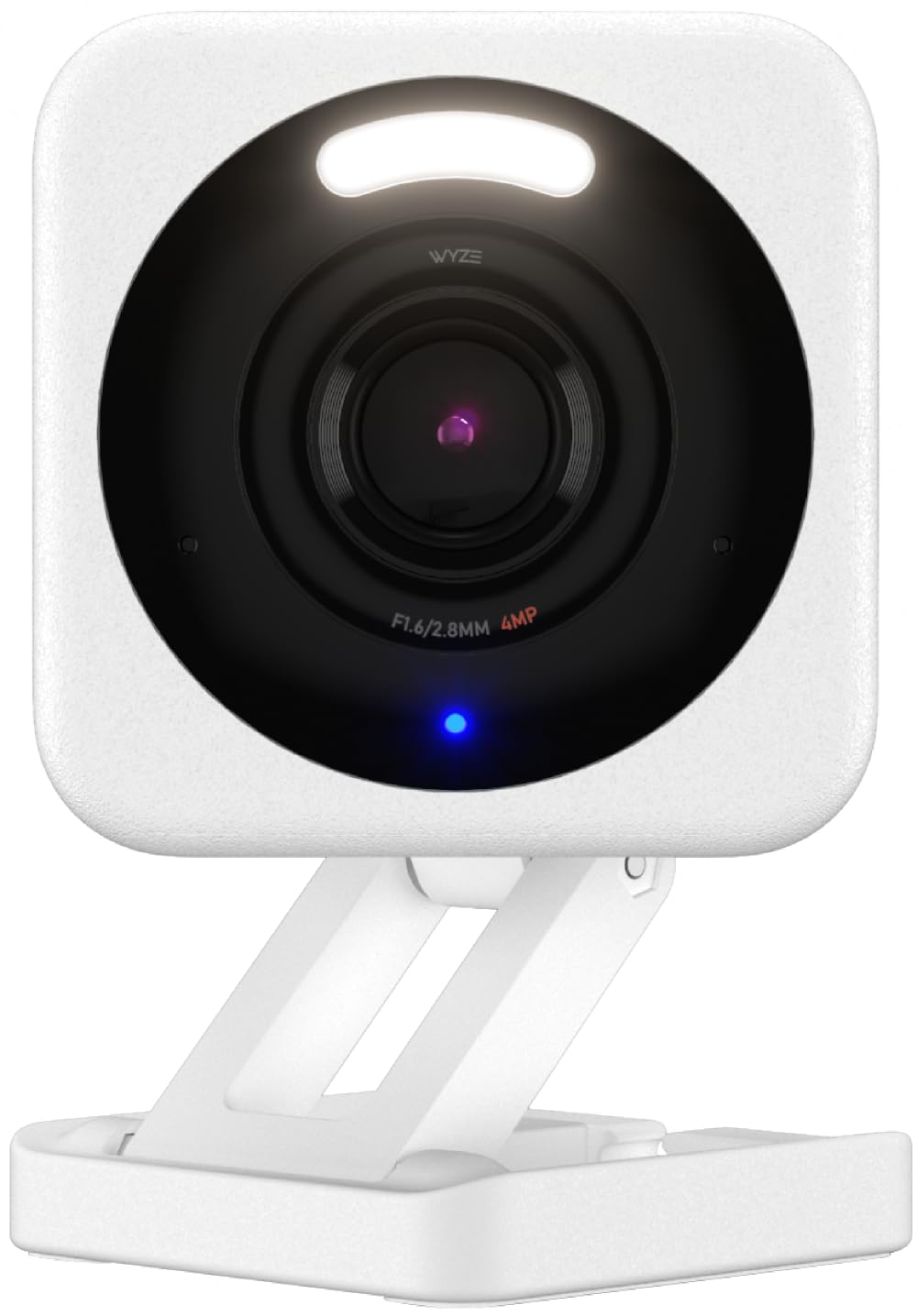 WYZE Cam v4 (Latest Model), 2.5K AI Security Camera, Indoor/Outdoor Cameras for Home Security, Vibrant Color Night Vision, No Subscription Required, Free Expert Help, White