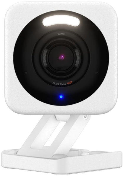 WYZE Cam v4 (Latest Model), 2.5K AI Security Camera, Indoor/Outdoor Cameras for Home Security, Vibrant Color Night Vision, No Subscription Required, Free Expert Help, White