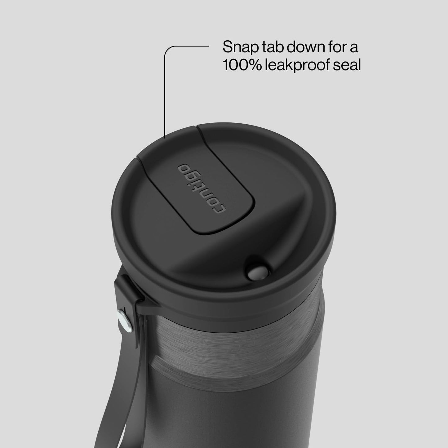 Contigo SnapSeal 16 oz Travel Mug w/Carry Strap | Vacuum-Insulated Stainless Steel for Hot Coffee & Tea or Cold Drinks | Spill-Proof Lid w/Straw Compatibility | BPA & Lead-Free | Dishwasher Safe 🍁 All In One Marketplace Canada