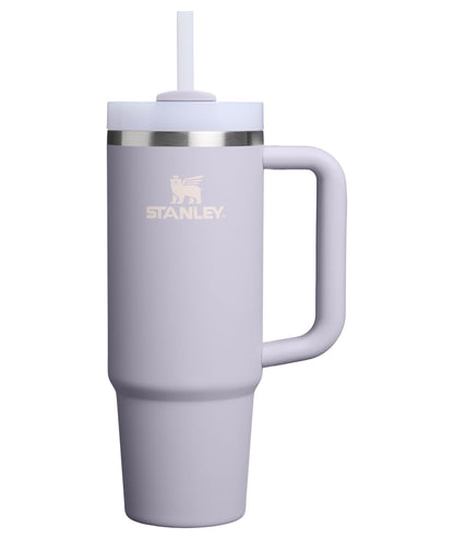 Gobelet STANLEY Quencher H2.0 avec poignée et paille 887 ml | Couvercle 3 positions Flowstate | Compatible avec porte-gobelet pour le voyage | Tasse isotherme en acier inoxydable | Sans BPA | Purple Dust