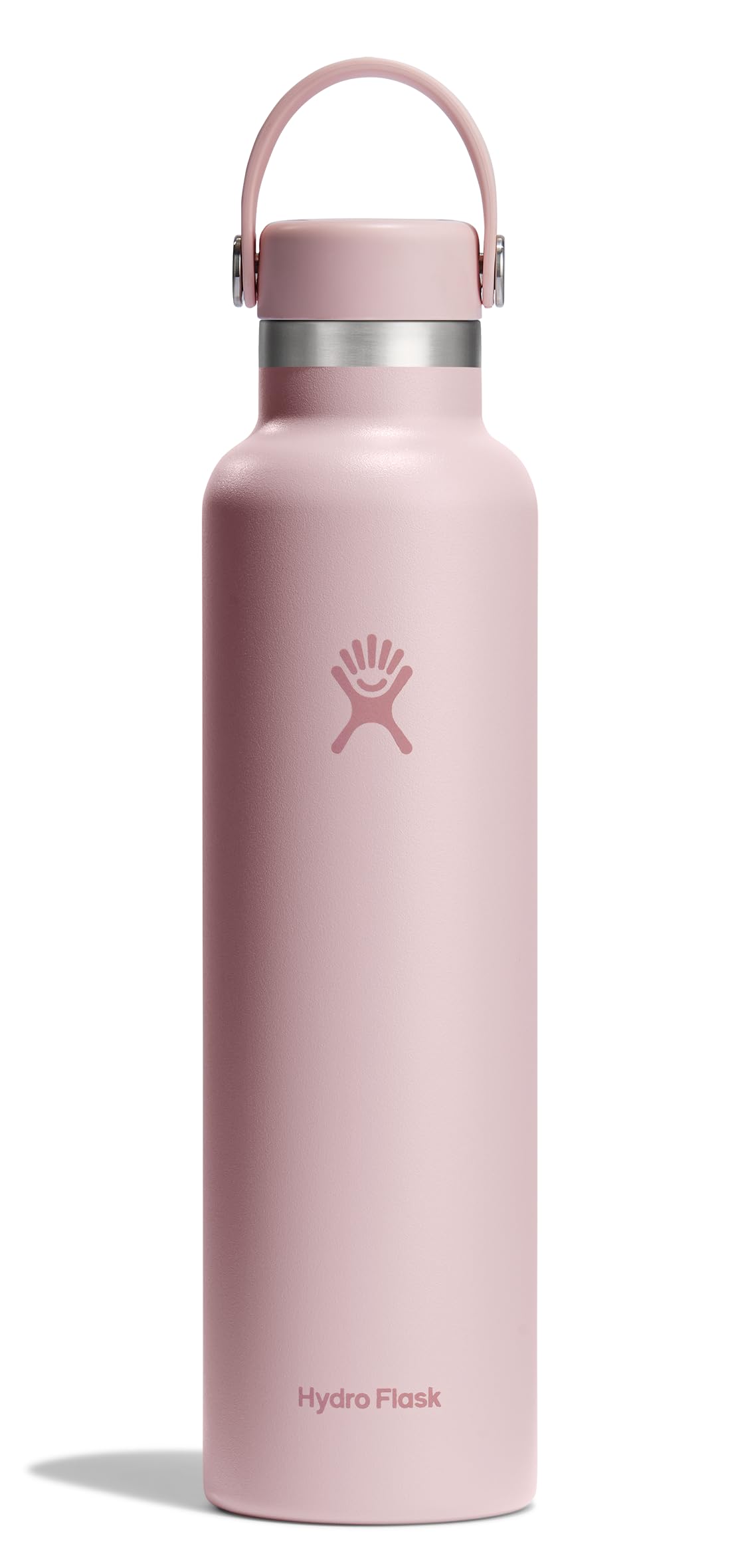 Hydro Flask Stainless Steel Standard Mouth Water Bottle with Flex Cap and Double-Wall Vacuum Insulation,Trillium, 24 Ounces