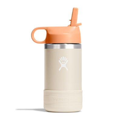 12 Oz Kids Wide Mouth Straw Cap and Boot Coconut Hydro Flask