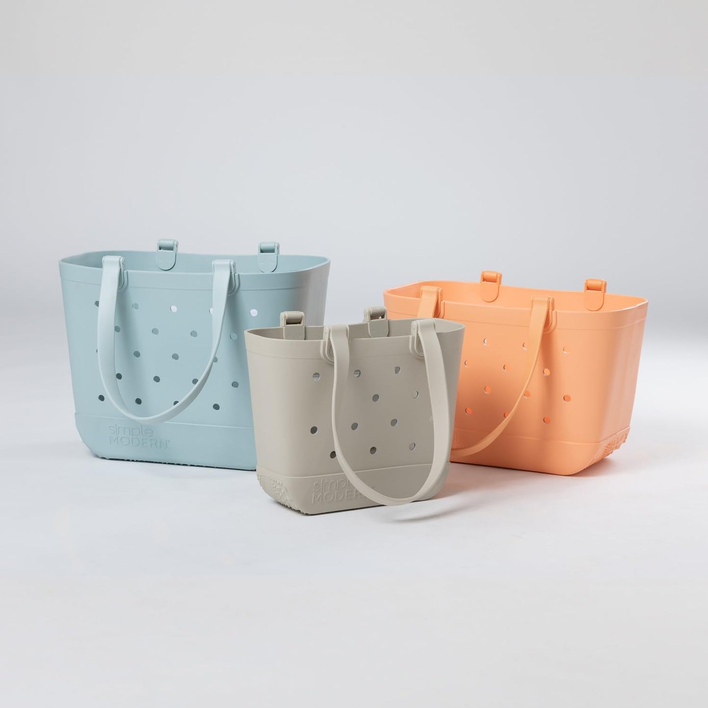Simple Modern Waterproof Rubber Beach Bag | Extra Large | Beige