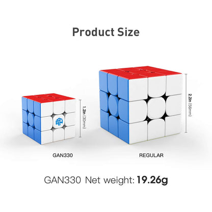 GAN 330 Mini Cube Key Ring 3x3 Speed Cube Keychains, Stocking Stuffers Christmas New Year Holiday Birthday Gifts for Kids Teens Beginners Carry On, 1.2 Inch (Standard Version) 🍁 All In One Marketplace Canada