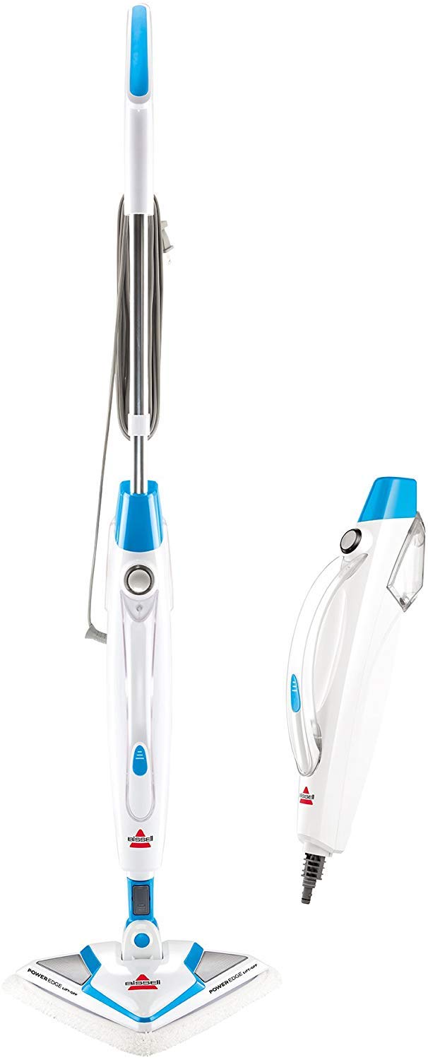 BISSELL PowerEdge 2-in-1 Steam Mop, White/Blue, 2078C