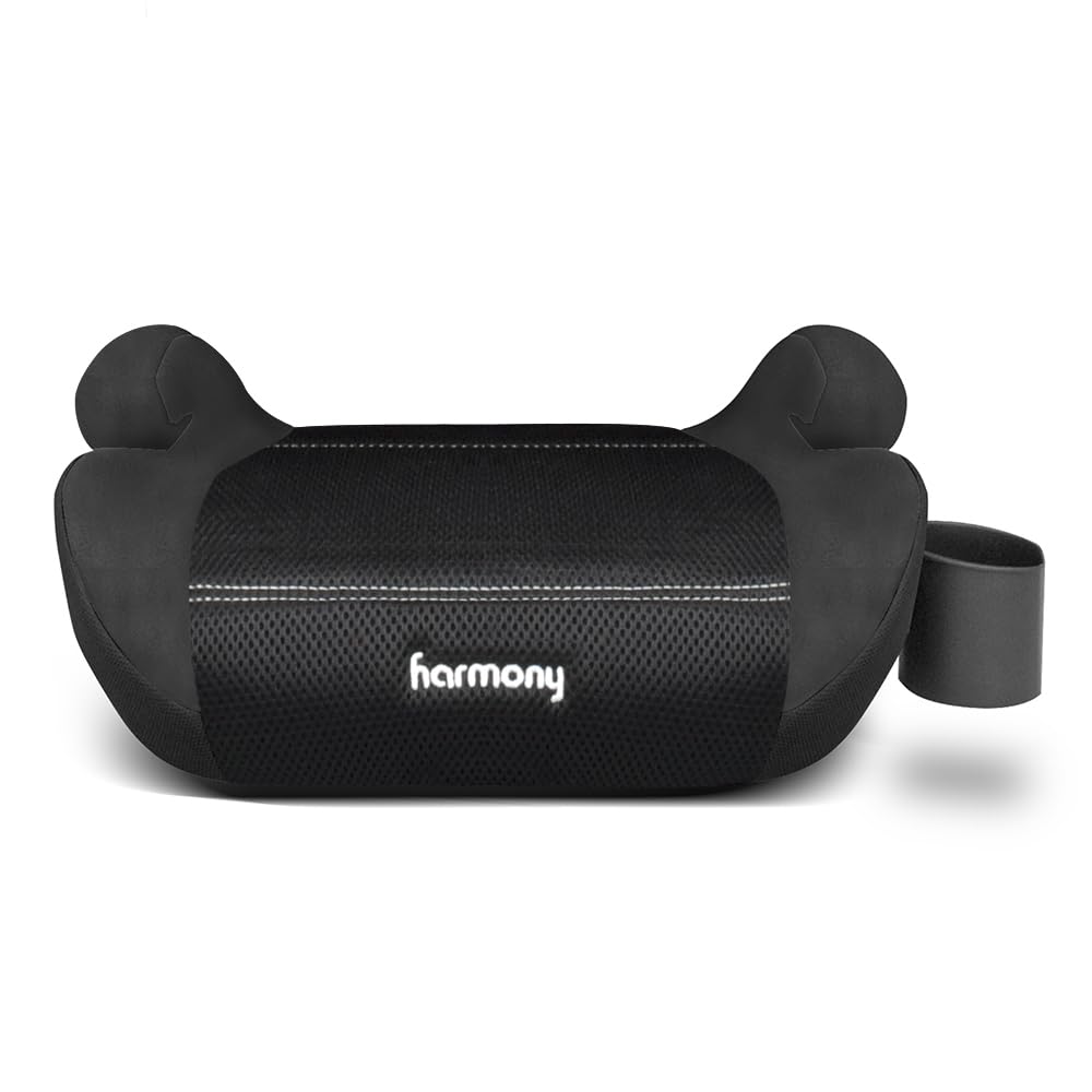 Harmony Youth Booster Elite with UAS (2-Pack) – Backless Belt-Positioning Booster Car Seat with Energy-Absorbing EPE Foam, For Children 18–50 kg (40–110 lbs) - Black