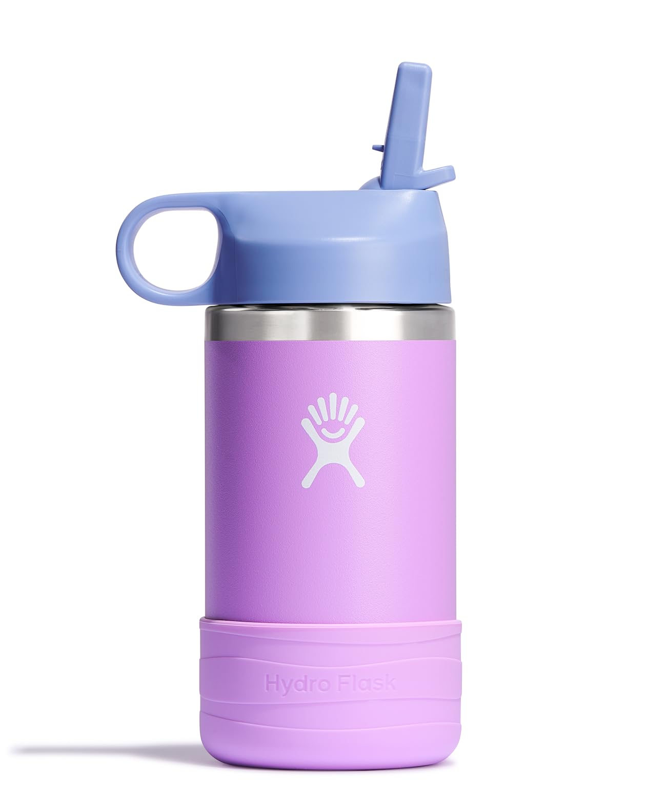 Hydro Flask 12 Oz Kids Wide Mouth Bottle with Straw Cap and Boot, Anemone Hydro Flask