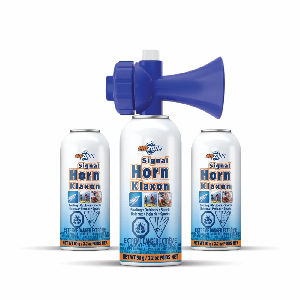 Emzone Sport Signal Air Horn 100g, 3 Pack Emzone