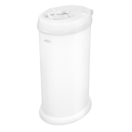Ubbi Stainless Steel Diaper Pail, Odor Locking, No Special Bag Required, Award-Winning, Registry Must-Have, Matte White 🍁 All In One Marketplace Canada Ubbi