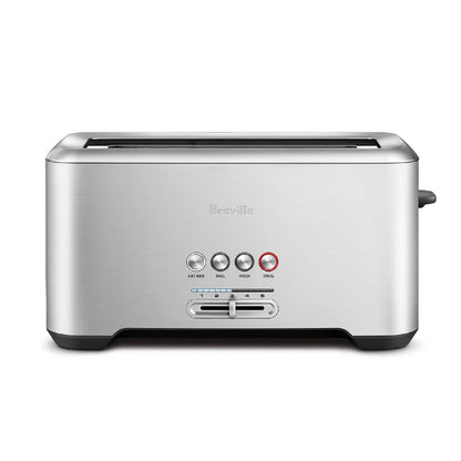 Breville A Bit More 4 Slice Toaster, silver - BTA730XL, 16.1 x 8.1 x 7.6 inches - Available at All In One Marketplace Canada