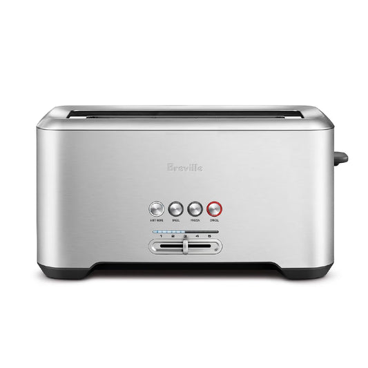 Breville A Bit More 4 Slice Toaster, silver - BTA730XL, 16.1 x 8.1 x 7.6 inches - Available at All In One Marketplace Canada