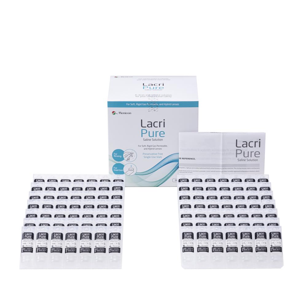 LacriPure Saline Solution 98x5ml vial Box Menicon