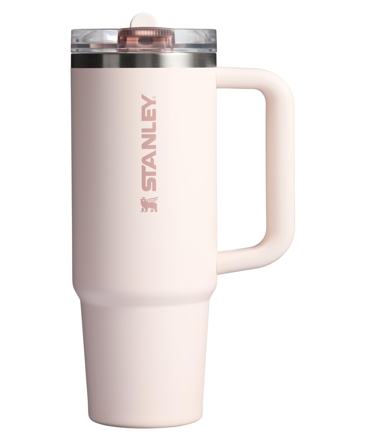 Stanley Quencher ProTour Flip Straw Tumbler with Leakproof Lid 30 oz | Built-in Straw and Handle | Cup Holder Compatible for Travel | Insulated Stainless Steel Cup | BPA-Free | Rose Quartz