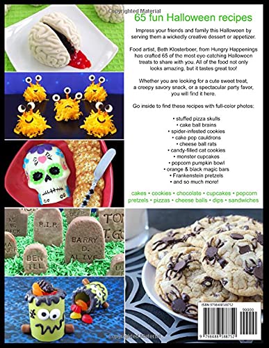 Le livre de cuisine d'Halloween de Hungry Happenings : 60 recettes créatives, mignonnes et effrayantes de desserts et d'apéritifs pour Halloween
