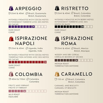 Nespresso Original Discovery Variety Pack – 90 Capsules for Original Machines