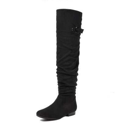 DREAM PAIRS Women's Over the Knee Thigh High Riding Boots,Black,8 🍁 All In One Marketplace Canada