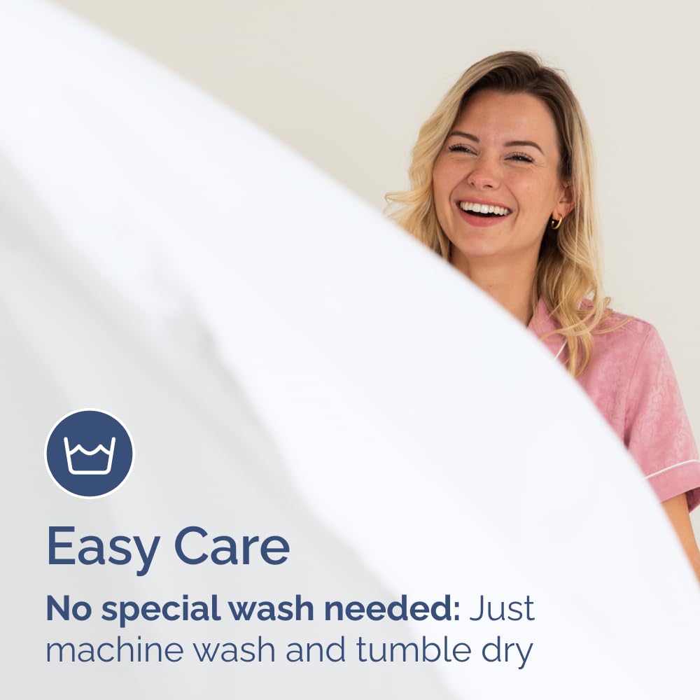 Full Size Fitted Bed Sheet - Hotel Luxury Single Fitted Sheet Only - Fits Mattress Up To 16 - Extra Soft, Wrinkle Free, Breathable & Cooling - Bottom Fitted Sheet - White Single Fitted Sheet Only